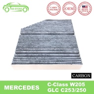 Air Cond Filter Mercedes C-Class W205/GLC C253/W213 Carbon Cabin Air Filter-2058300147-(INside)