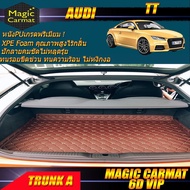 Audi TT 2014-2019 Coupe Trunk A (เฉพาะถาดท้ายรถแบบ A ) ถาดท้ายรถ Audi TT Coupe พรม6D VIP Magic Carmat