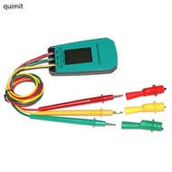 QUIM 3 Phase Rotation Indicator Handheld Three Phase Sequences Tester for Motor and Generator