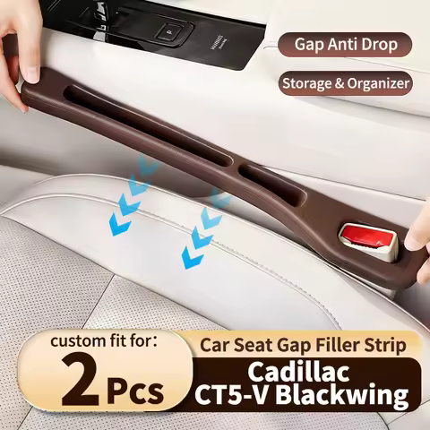 Fit for CT5-V Blackwing，Car Seat Gap Anti-leak Filler Strips, Storage for Phone, Keys & Card Bag, Ca