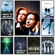 I WANT TO BELIEVE The X Files Art Painting Calligraphy Canvas Poster: Crease Free Waterproof Durable