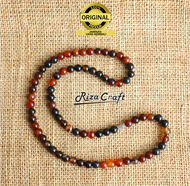 Kalung Pria Wanita Aesthetic Keren Batu Akik Yaman ASLI Natural Original Terbaru Unik Etnik Langka