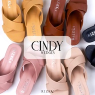 CINDY WEDGES (RIZKA WEDGES, WEDGES CANTIK, WOMEN WEDGES)
