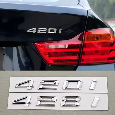 3D Car Letters Logo 428i 420i Badge Rear Trunk Badge Emblem Decals For BMW 4 Series 420i 428i F32 Ta