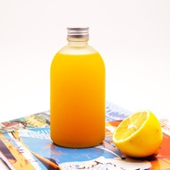 COMBO of 3 350ML ROUND GLASS BOTTLES WITH ALUMINUM LID FOR CAFE, Smoothies, Juices, Nut Milk