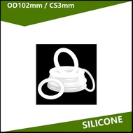 {{{2.LMF}}}Silicone O-Rings CS3mm*OD102-300mm Waterproof Seal for Industrial & Home Use .