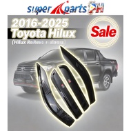 2016-2025 TOYOTA HILUX PREMIUM GR RAIN VISOR Kevlar patternHilux Revo 4 doors,