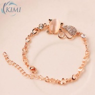 KIMI-Bracelet Zircon Alloy Beatiful Cat Girls High Grade High-quality Alloy