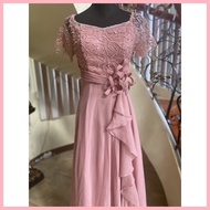 ∏ ⊙ Blush Pink Mother of the Bride Dress/ Principal & Secondary Sponsor Gown/ Pang Ninang Dress