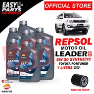 Repsol Leader C2C3 5W-30 Fortuner/Innova/Hilux 7L with Free Oil Filter