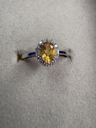 $190❌👉$170 (618狂歡期間限定/Limited-Time offer) 天然黃水晶S925通體純銀戒指 Citrine S925 silver ring,rings,bracelet,br