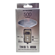 NITECORE 奈特科爾 TINI2 鈦合金匙扣燈 Ti 500流明 OLED顯示 USB-C 智能鎖鍵  1個