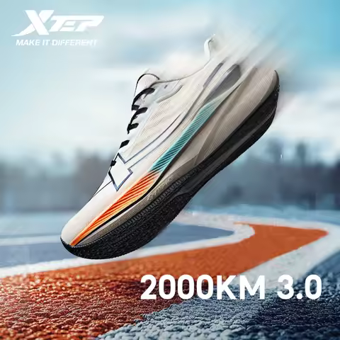 Xtep Men's Running Shoes 2000km 3.0 2025 Spring Lightweight Cushioned Wear-Resistant Training Joggin