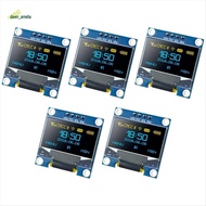 5 Piece OLED  Display Module 0.96 Inch As Shown PCB for   128x64 Pixel IIC Serial Self- Display Modu