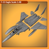 3D Print Miniature Airplane F-15E Eagle Scale 1/48 3D Part Model Kit Airplane Model