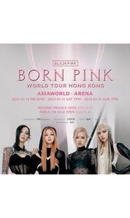 ［ 誠徵］Blackpink演唱會 BORN PINK 13-15號