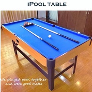 Indoor Pool Table Pool Table Home Billiard Table Upgraded 125cm Adult Snooker Table / Meja Pool / Billiard Green Table