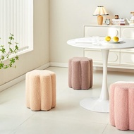 可麗露羊羔絨化妝椅凳板凳 圓凳 小凳子 小椅子 餐椅客廳北歐梳妝