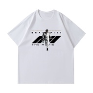 S-5XL Ready stock Movie "Fast And Furious" APX GP Team Printed Short Sleeve T-Shirt Unisex Milk Silk