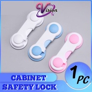Baby Safety Lock Non Adjustable Multi-function Child Cupboard Door Drawer Security Cabinet Closet Bi-fold Lock Safety