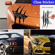 Sticker Cakar Lampu Kereta Motor Sticker Monster Claw Mark Alza Myvi Satria Wira