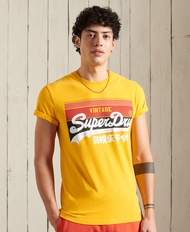 Superdry Vintage Logo Cali Stripe T-Shirt
