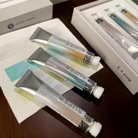 Super Vision 2026 Trend Color Cloud Dance White Pearl Watercolor 3-Color Subpackage Nail Art Waterco