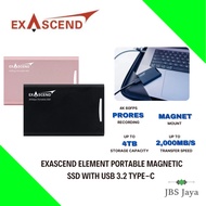 Exascend Element Portable Magnetic SSD 1TB / 2TB / 4TB with USB 3.2 Type-C Interface (Black / Rose G