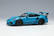 MakeUp EM573F 1/43 Porsche 911 (991.2) GT3 RS 2018 Miami Blu