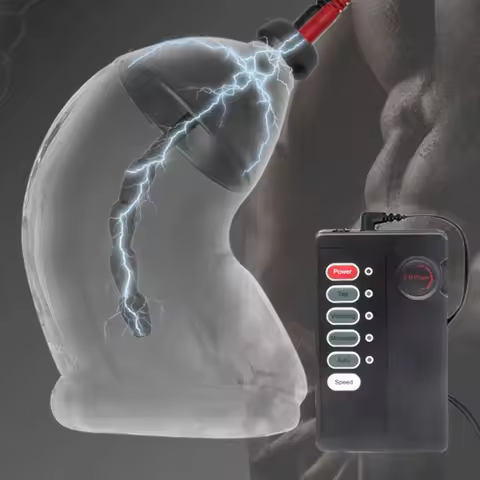 Electric Shock Male Soft Chastity Cage Chastity Device Electric Stimulation Urethral Sounding Plug D