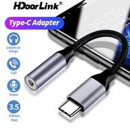 HdoorLink Type C to 3.5mm Headphone Adapter Lightning To 3.5mm Aux Jack Audio Converter Cable