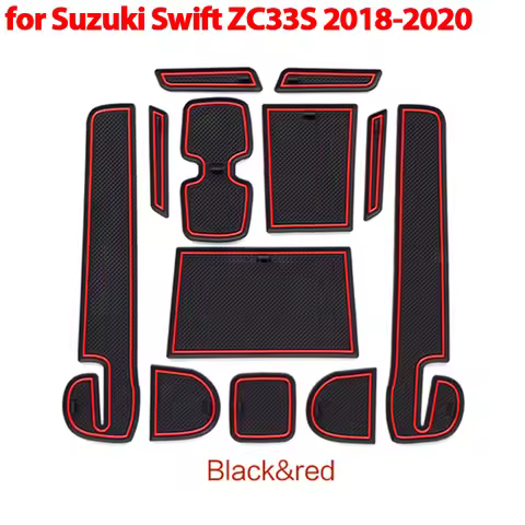 Rubber Car Interior Anti-Slip Door Groove Non-Slip Mat Cup Pad Decoration For Suzuki Swift ZC33S 201