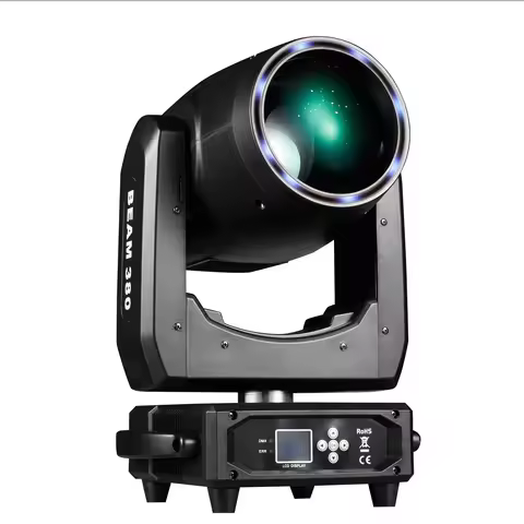 LED 380W 20R Beam Moving Head Light with Ring Effect8 Prisms&48 Prisms Zoom DJ Wedding Nightclub Sta