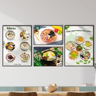Tea Shop Wall Canvas Painting BH96 - Decorative Hanging Painting, Shop Decor, Restaurant Sharp Frame