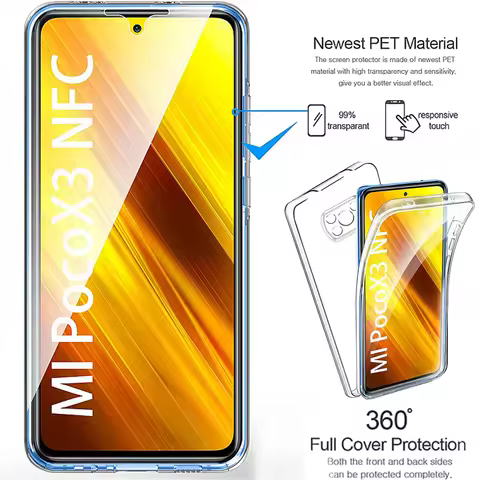 360 Full Protect Case for Xiaomi Redmi A1 A2 X5 Pro 5G Mi Poco X5 X3 X4 F3 Redmi Note 12 11S 10S 9S 