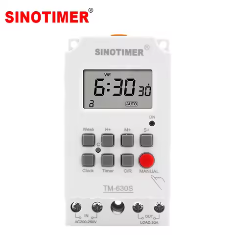 AC 220V DC 12V Second Setting Digital Timer Switch 24hr 7 Days Weekly Programmable Time Relay Voltag