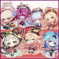 HT Genshin Impact Keychain Acrylic Bag Pandant Keyring Key Chain Anime periphery 6cm Gan Yu Keli wal