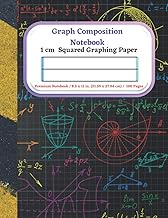 Graph Composition Notebook 1 cm Squared Graphing Paper: Quad Squared Graphing Paper , 100 Sheets (La