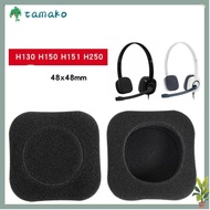 TAMAKO 1 pair Cushion Cover, Headset Accessories Soft Foam Ear Pads,  Ear Cups Replaceable Portable 