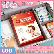 6Pcs/Box Herbal Cough and Cold Patch Cough Relief/ Cough Patch/ Cough Relief Patch for Kids