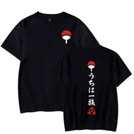 2024 Naruto T-shirt Uchiha Printed Short Sleeve Loose Top Summer Unisex S-5XL 100%COTTON
