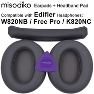 misodiko Earpads Replacement for Edifier W820NB/ Free Pro/ K820NC Headphones