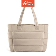 Canvas Tote Bag for Women: Large Waterproof Shopper, Dior Style Zipper & Multi-Compartment College S