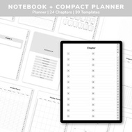 數碼 Digital Notebook and Compact Planner | Gray | Hyperlink