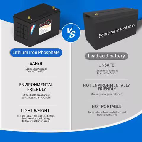 KEPWORTH 95D31L,95D31R 12V 100Ah LiFePO4 Car Starter Battery, 1600A CCA, Replace Lead Acid for Diese