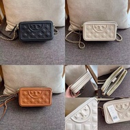 hot sale authentic tory burch bags women   TORY BURCH TB Fleming Double Zip Mini Shoulder Bag Sling Crossbody tory burch official store