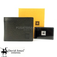IMPORTED GENUINE LEATHER MEN'S WALLET | DAVID JONES 50-918 BLACK | 1115
