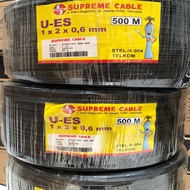 SUPREME Telephone Cable 3 outdoor U - ES 1 x 2 x 0.6 mm Black Telephone Cable STEL K 004 TELKOM