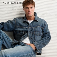 American Eagle Boxy Denim Trucker Jacket เสื้อแจ็คเก็ต ผู้ชาย เดนิม (NMJK 010-1757-489)