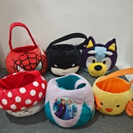 Figural Plush Basket Halloween Basket /Easter Basket Kids Toys Storage Basket